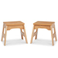 Educational Wooden Stools Set of 2