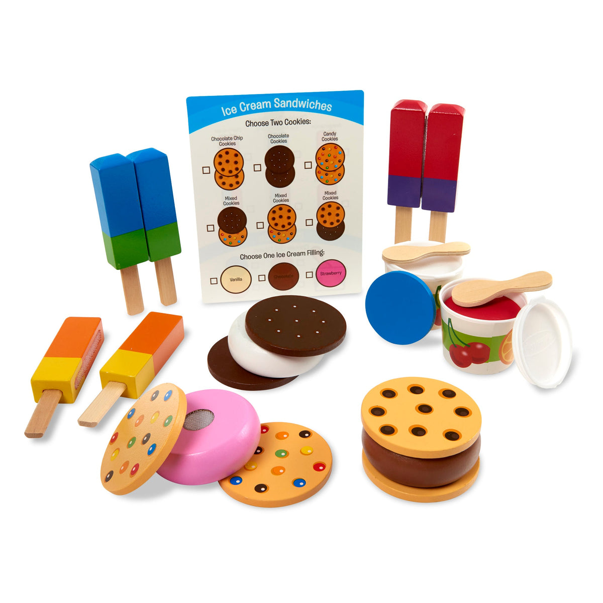 Educational Wooden Frozen Treats Play Set