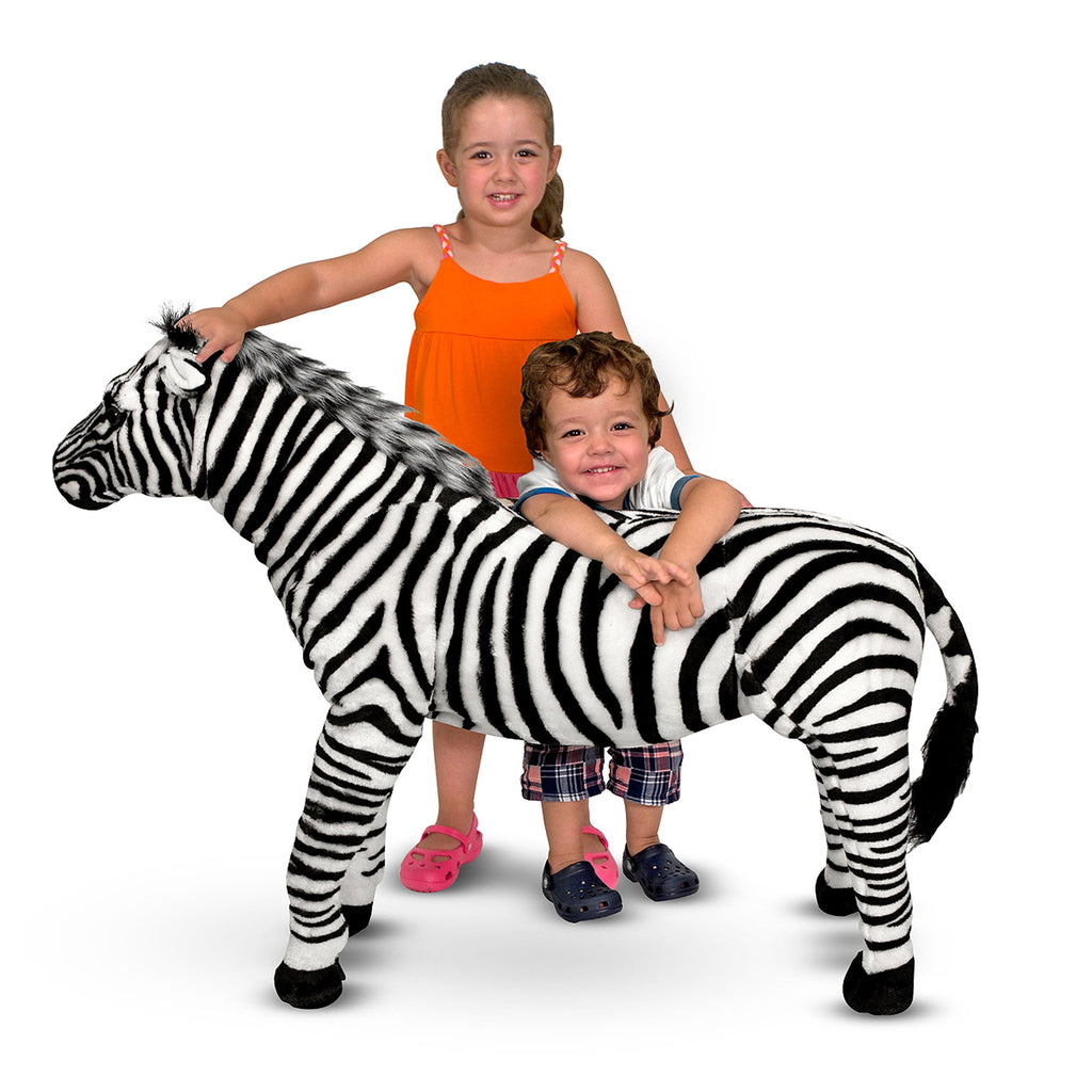 Educational Zebra Lifelike Plush Stuffed Animal