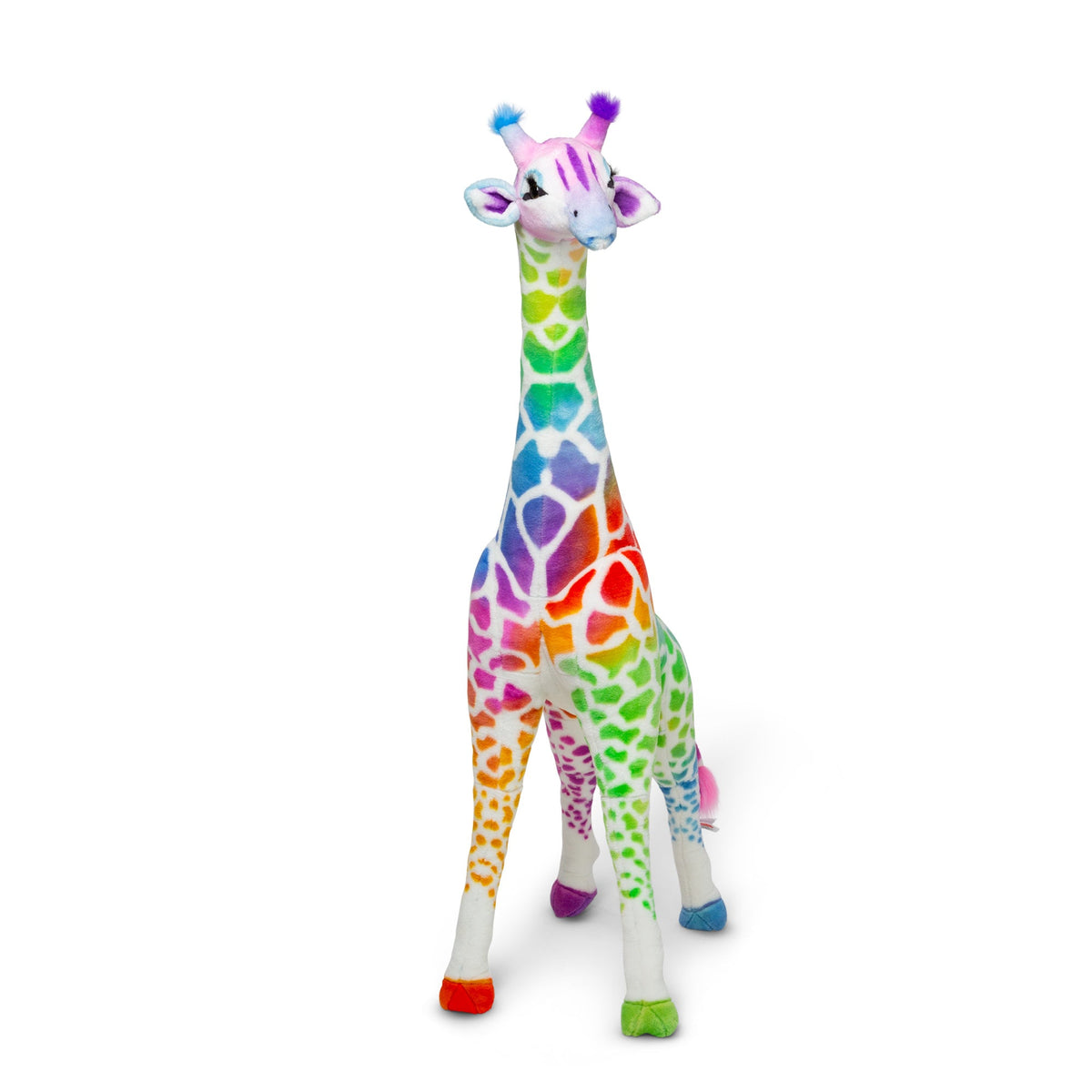 Educational Rainbow Giraffe Lifelike Plush