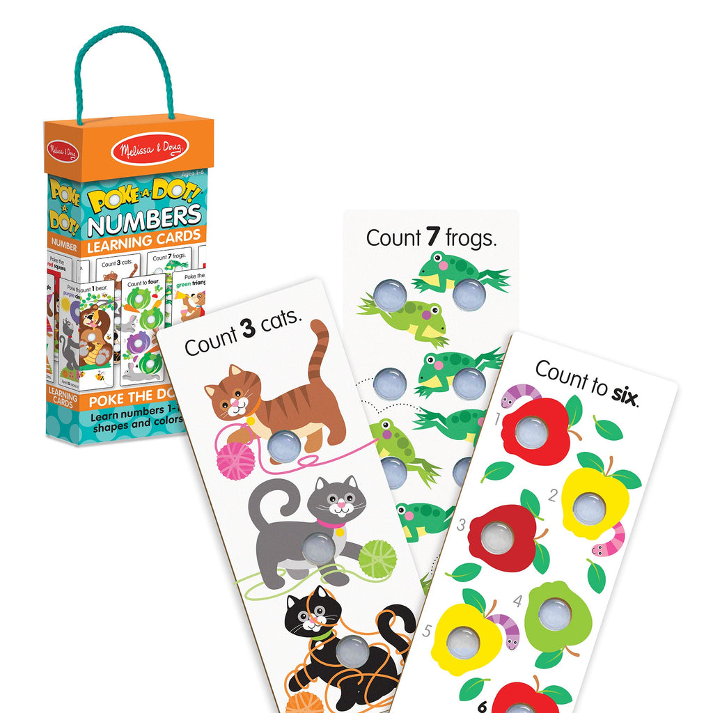 Educational Poke-A-Dot Jumbo Number Learning Cards