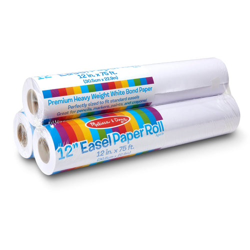 Educational 12-Inch Easel Paper Roll 3-Pack
