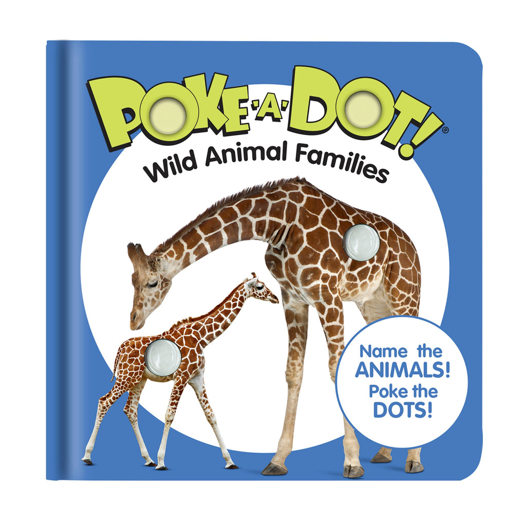 Educational Poke-a-Dot Wild Animal Families Board Book