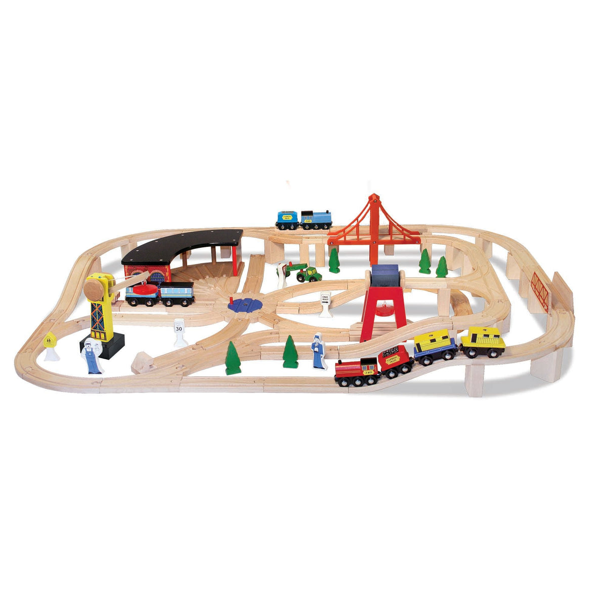 Educational Wooden Railway Set