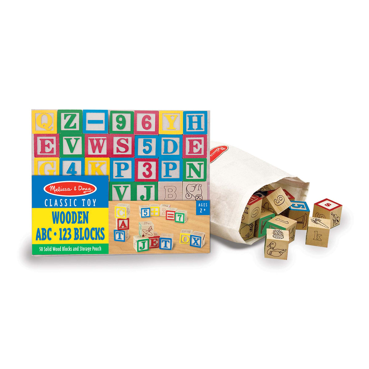 Educational Wooden ABC123 Blocks