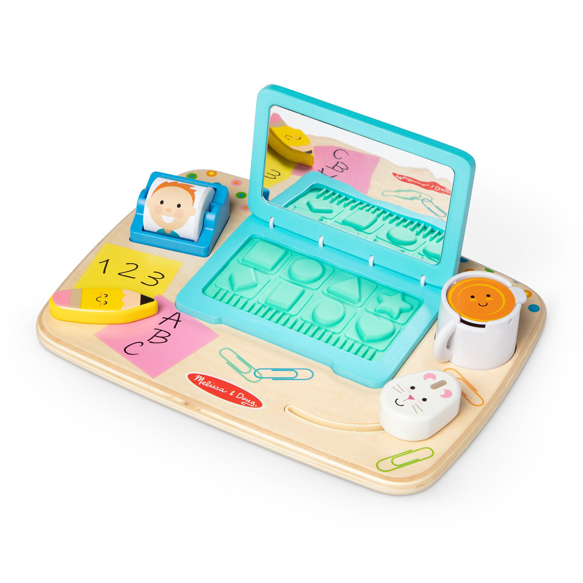 Educational Wooden Work & Play Desktop Activity Board