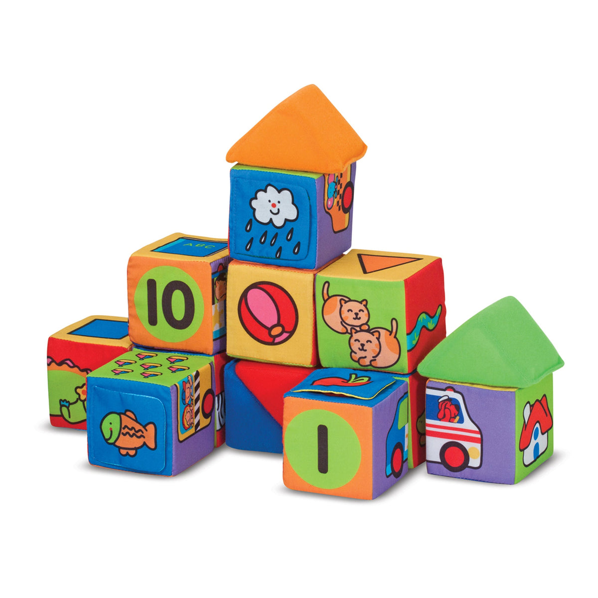 Educational Ks Kids Match and Build Soft Blocks