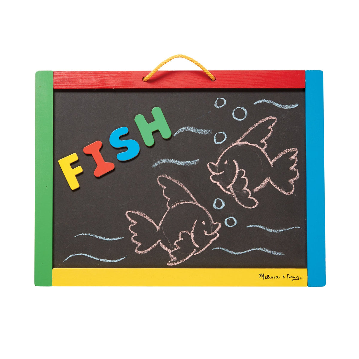 Educational Magnetic Chalkboard & Dry-Erase Board Uppercase
