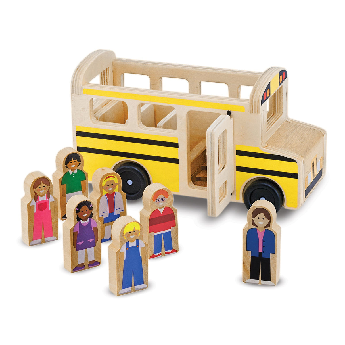 Educational Wooden School Bus