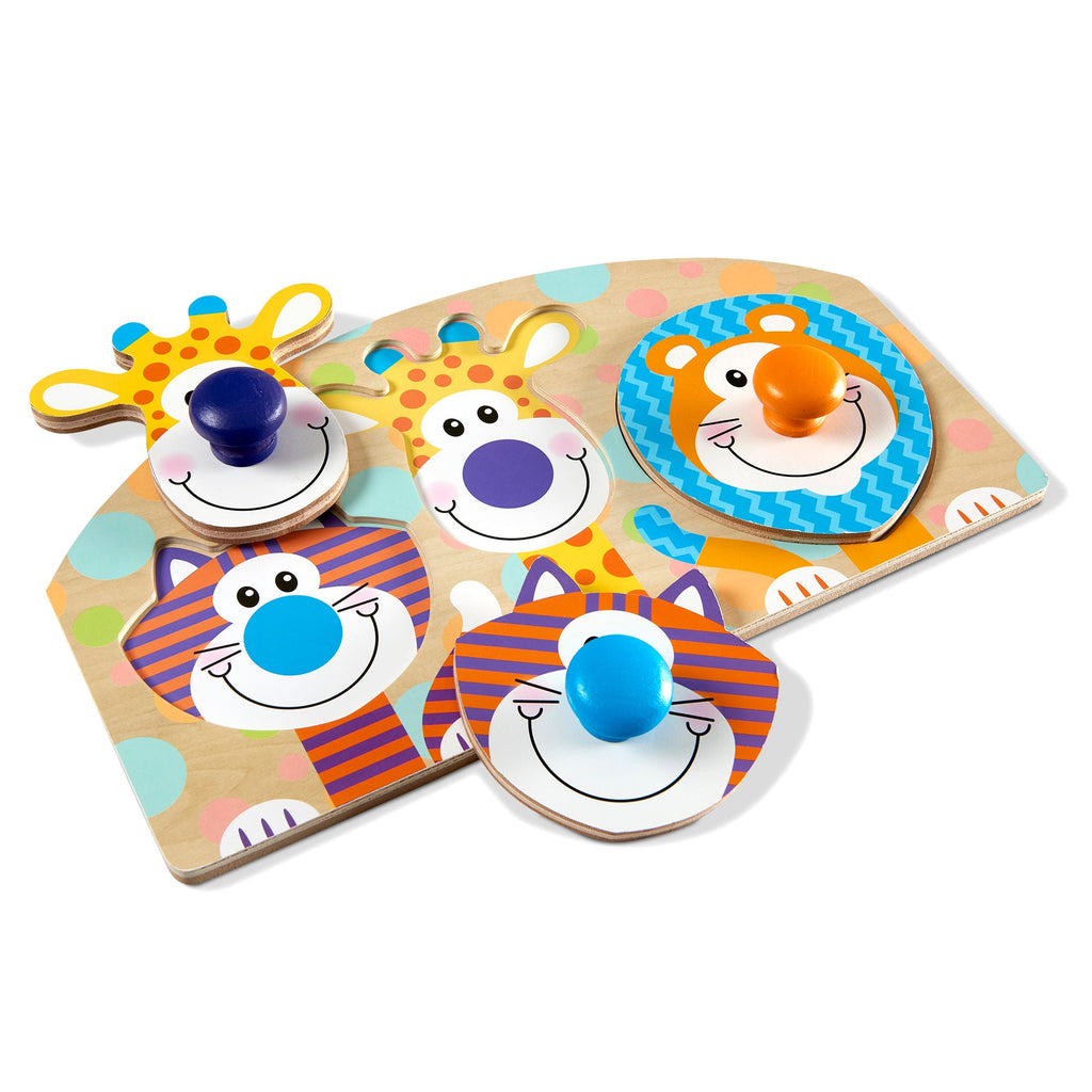 Educational Safari Jumbo Peg Puzzle - 3 Pieces