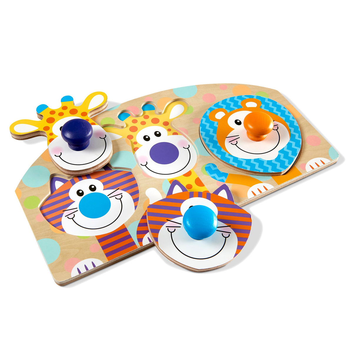 Educational Safari Jumbo Peg Puzzle - 3 Pieces
