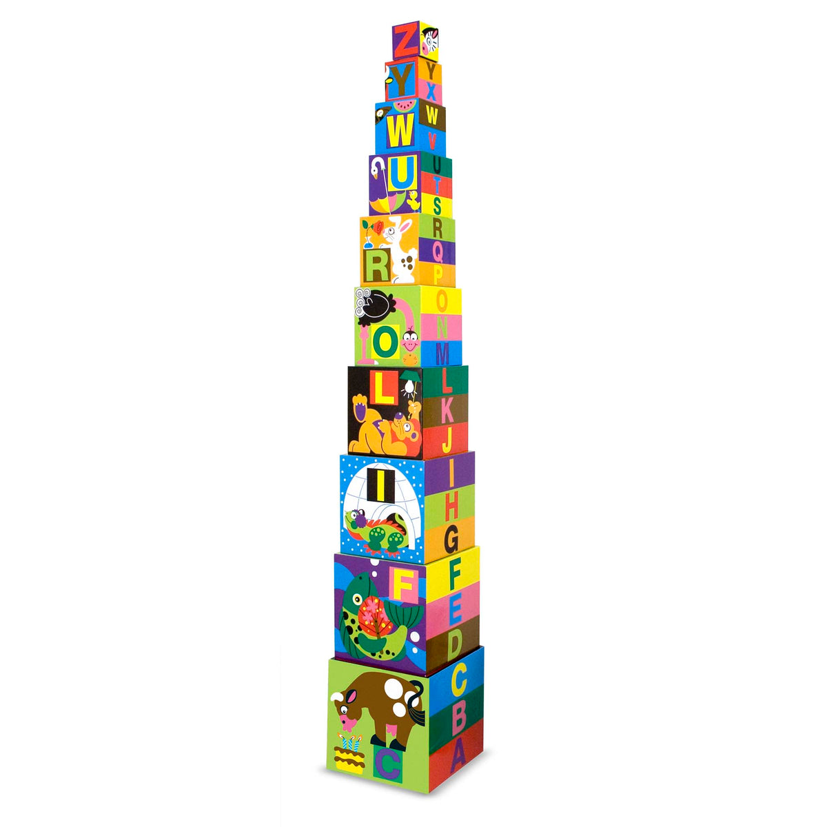 Educational Alphabet Nesting and Stacking Blocks