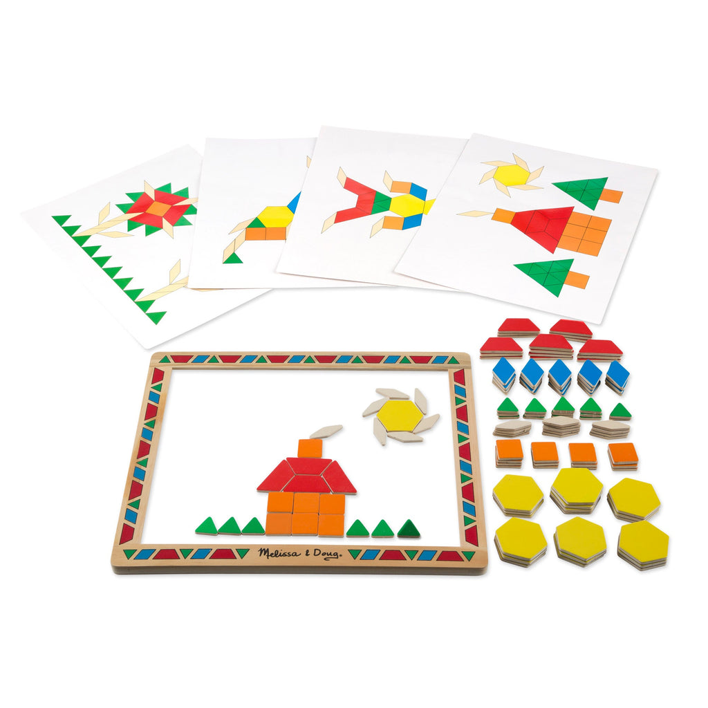 Educational Wooden Magnetic Pattern Block Kit