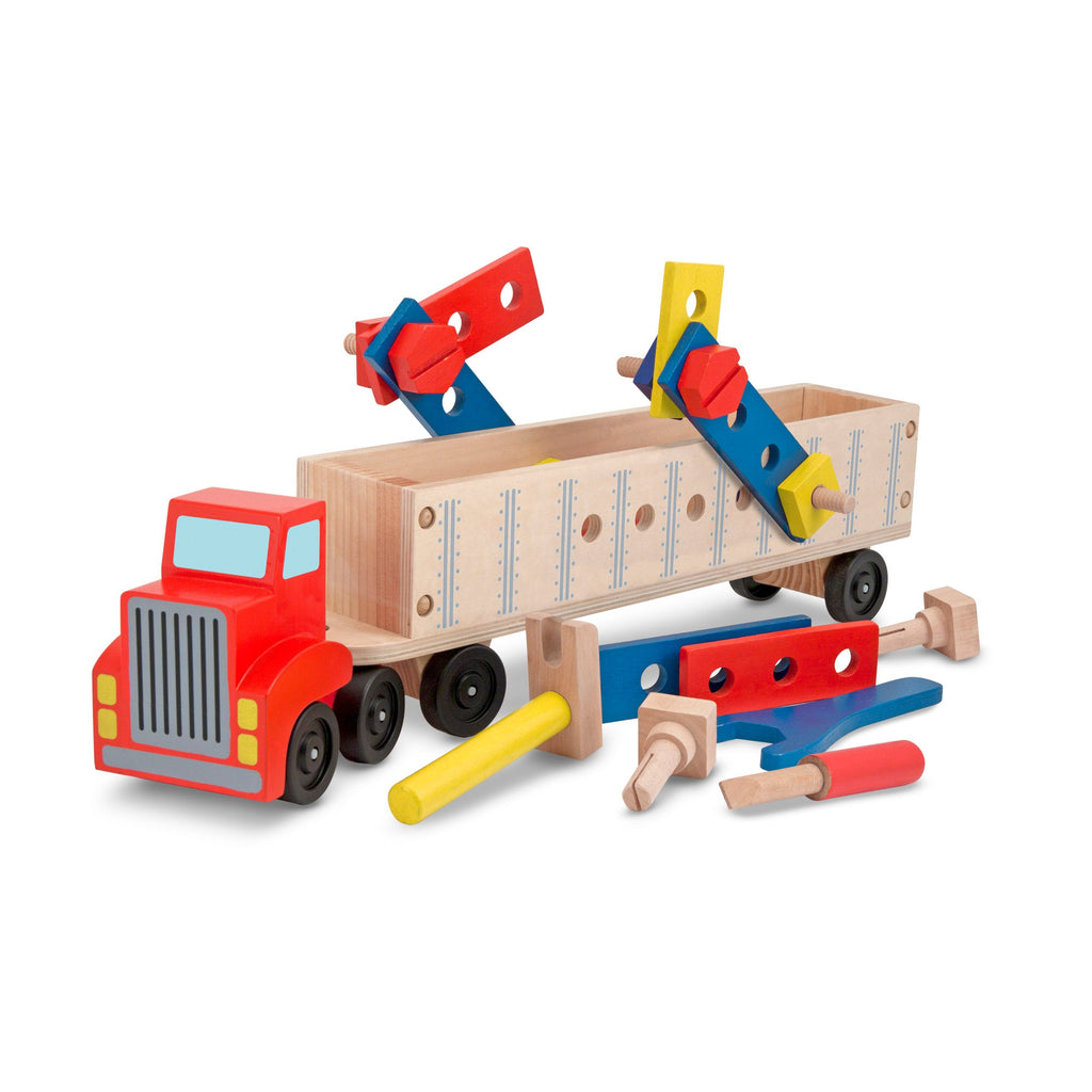 Educational Wooden Big Rig Building Set