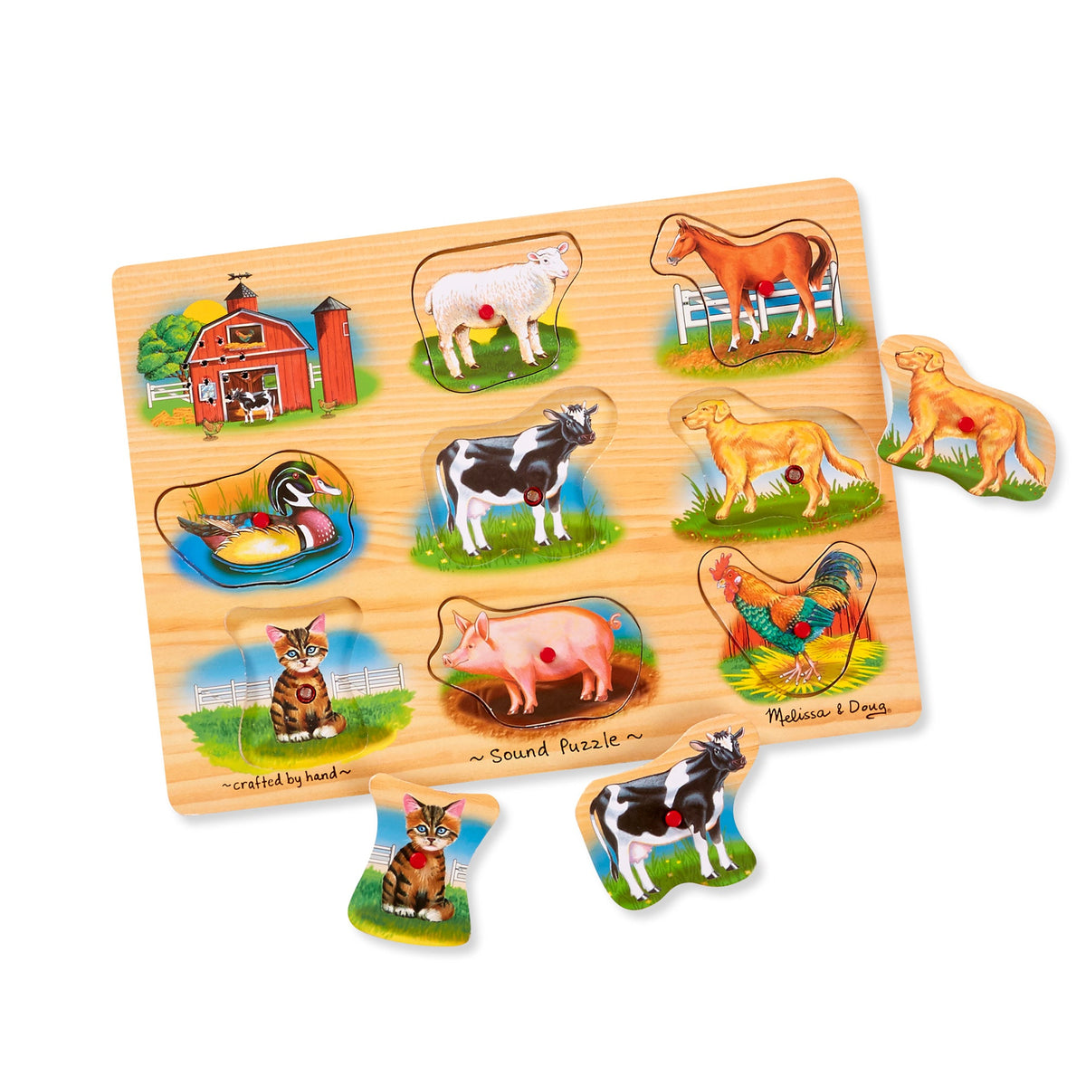 Educational Farm Sound Puzzle - 8 Pieces