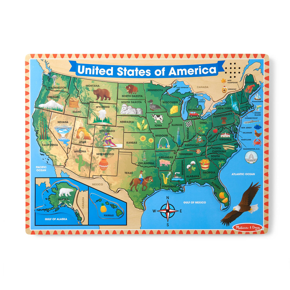 Educational U.S.A. Sound Puzzle - 40 Pieces