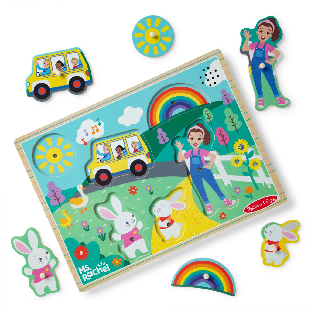Educational Ms. Rachel Wooden Song Puzzle 6 Pieces