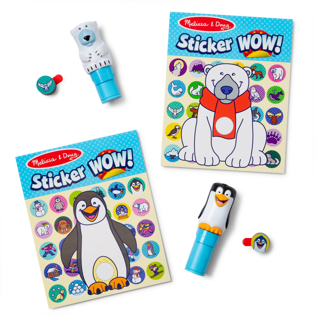 Educational Sticker WOW Activity Pads & Sticker Stampers VALUE PACK - Winter