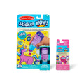 Educational Sticker WOW Purple Unicorn Bundle Activity Pad & Sticker Stamper Mini Activity Pad and 200 Refill Stickers