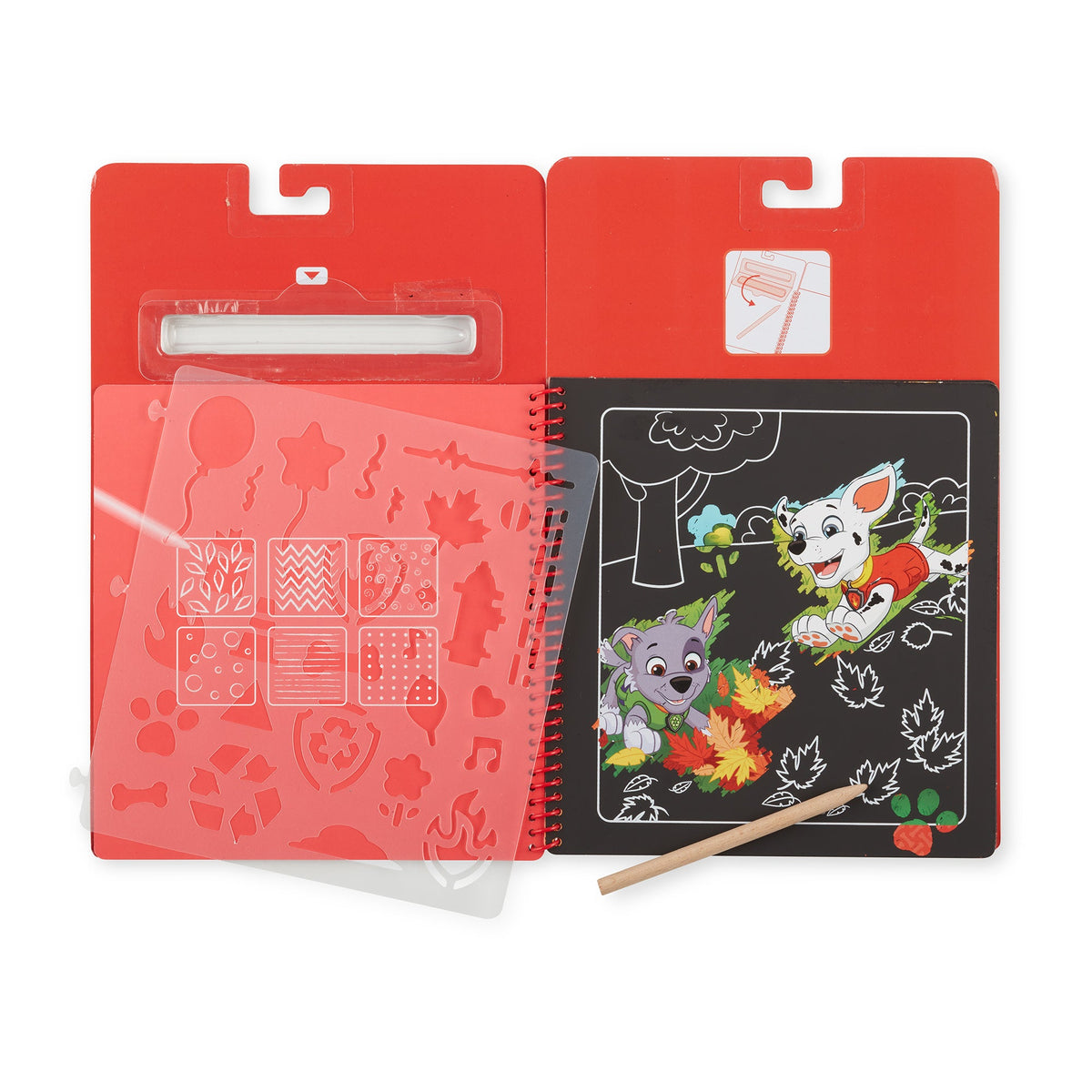 Educational PAW Patrol Scratch Art Pad - Marshall