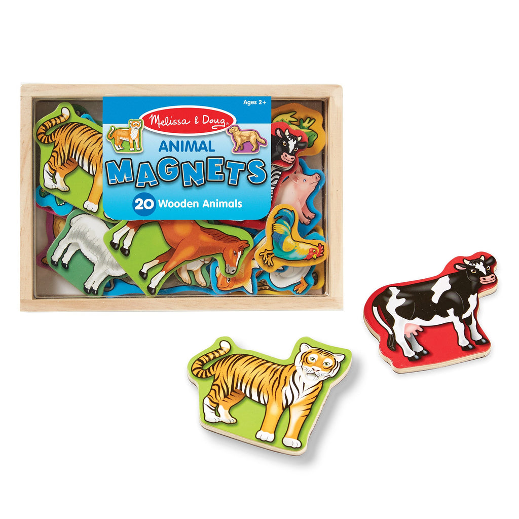 Educational Wooden Animal Magnets