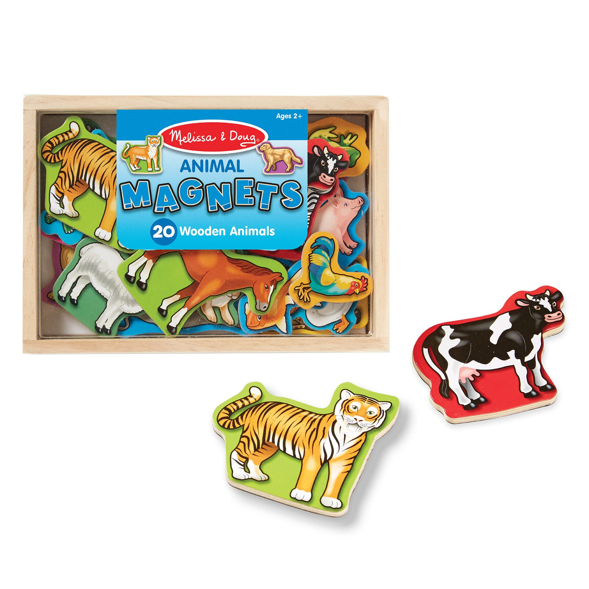 Educational Wooden Animal Magnets
