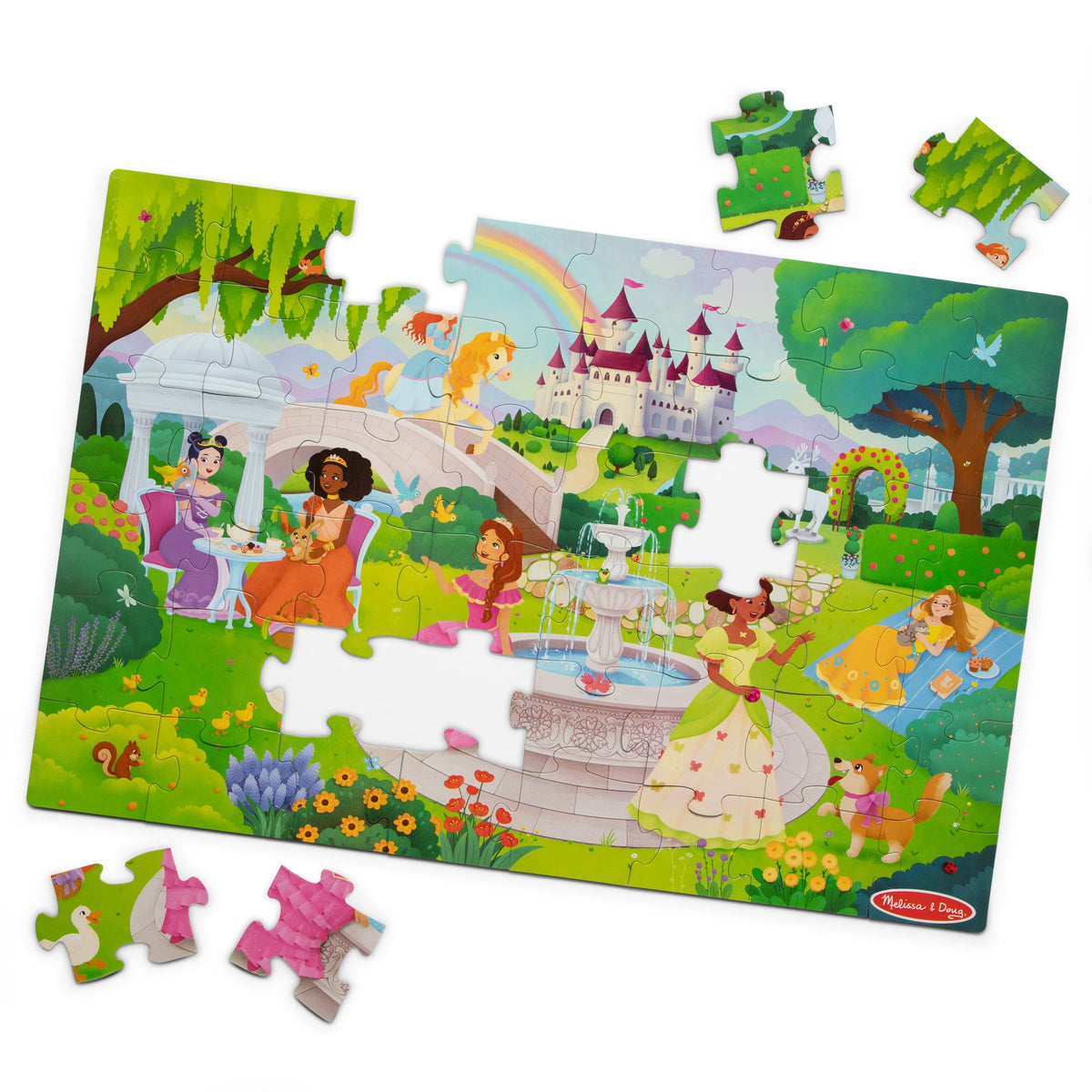 Educational Fairy Tale Castle Floor Puzzle - 48 Pieces