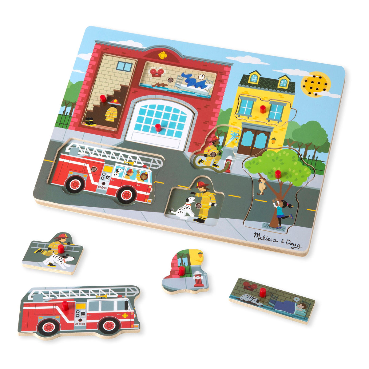 Educational Around the Fire Station Sound Puzzle - 8 Pieces