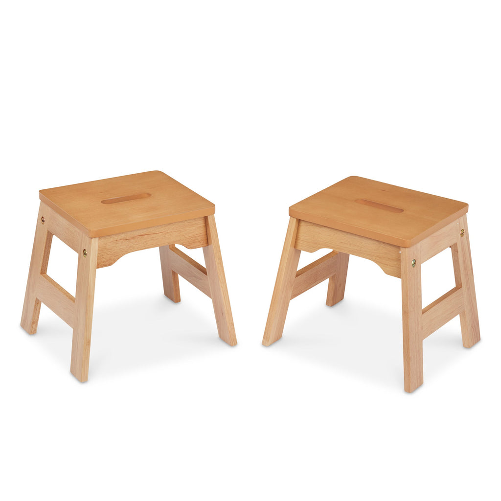 Educational Wooden Stools Set of 2