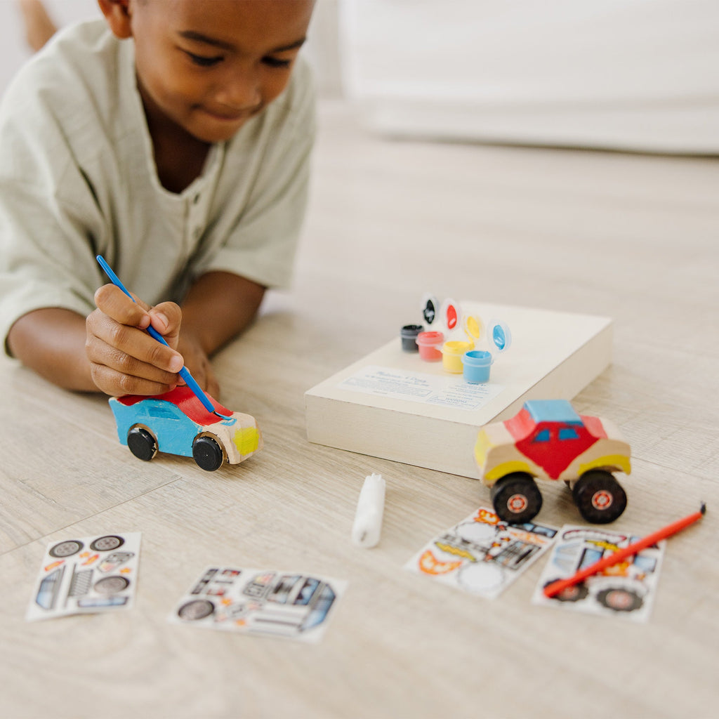 Educational Created By Me Vehicles Craft Kit 2-Pack Race Car & Monster Truck