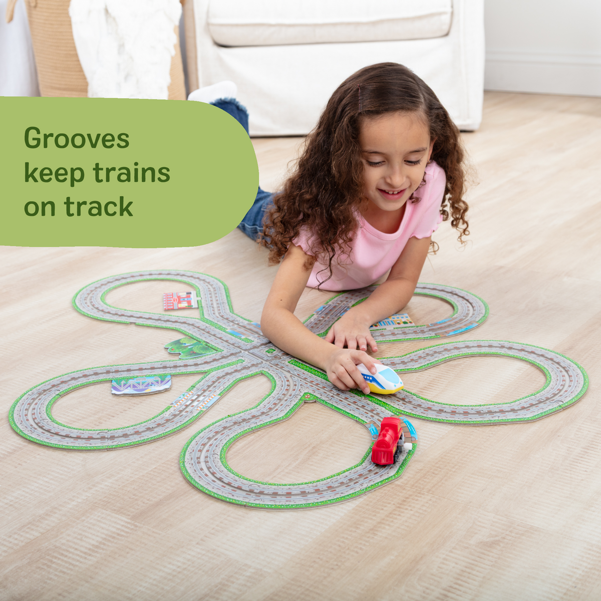 Educational Design Your Own Railroad Floor Puzzle