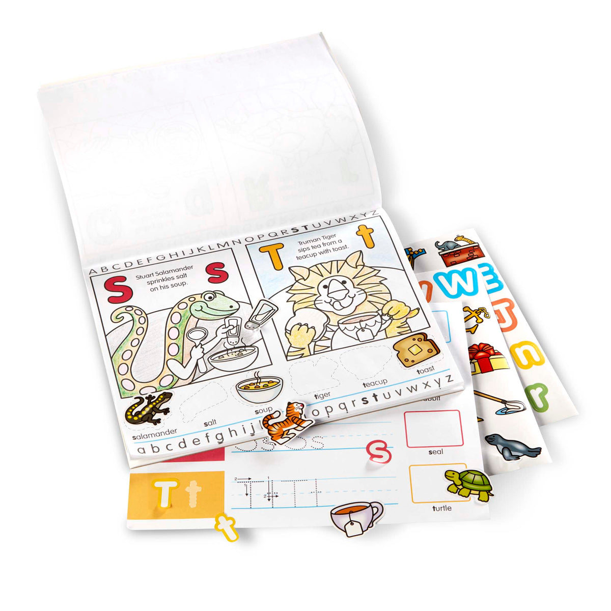 Educational Alphabet Activity Sticker Pad