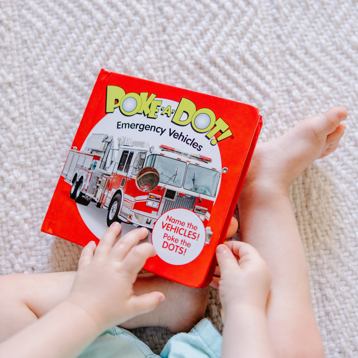 Educational Poke-a-Dot Emergency Vehicles Board Book