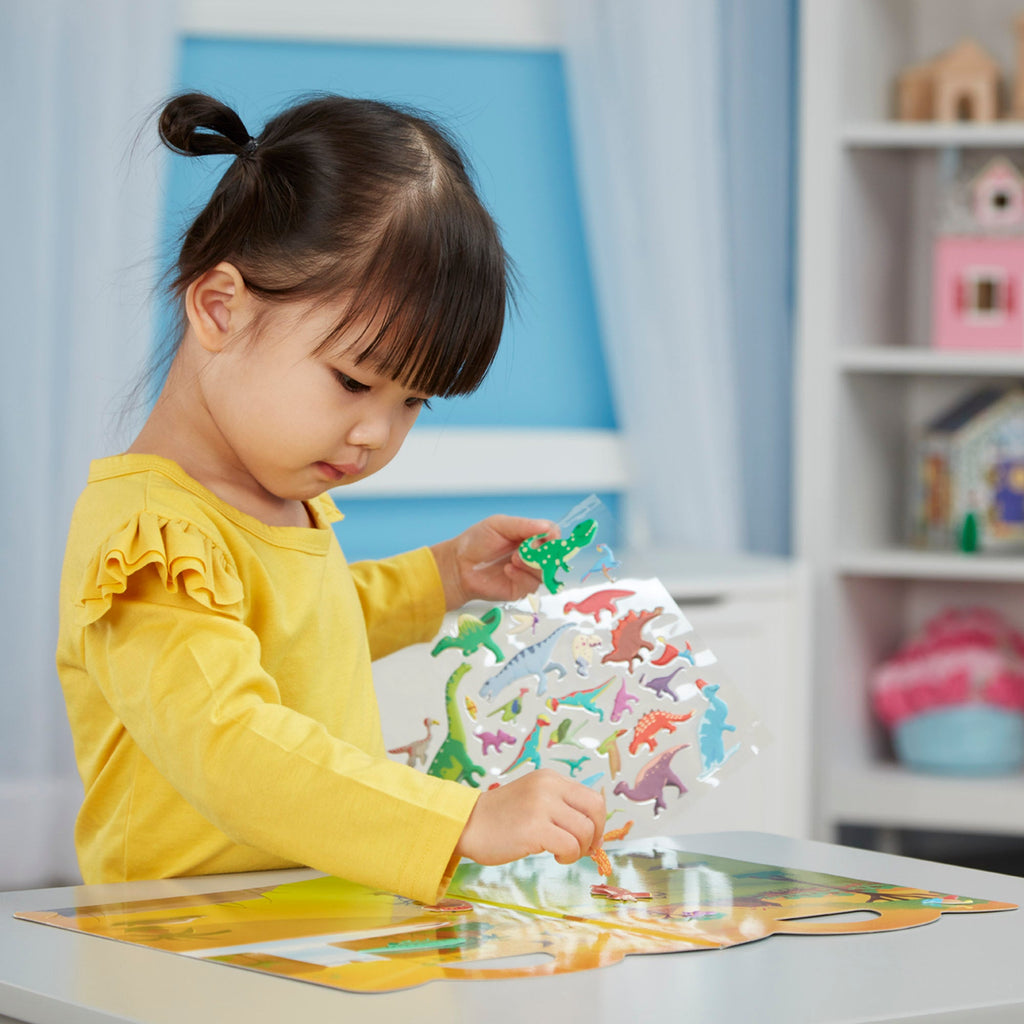 Educational Puffy Sticker Play Set - Dinosaur