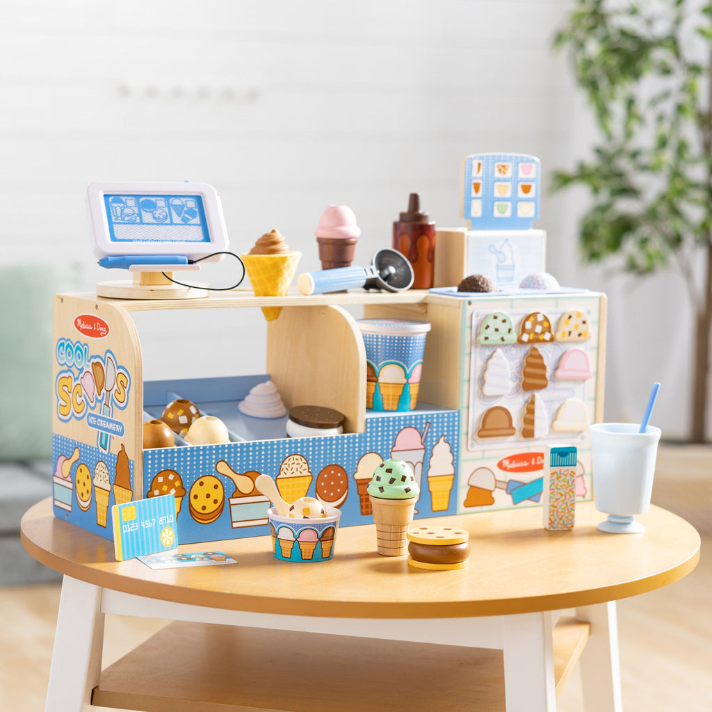 Educational Wooden Cool Scoops Ice Creamery