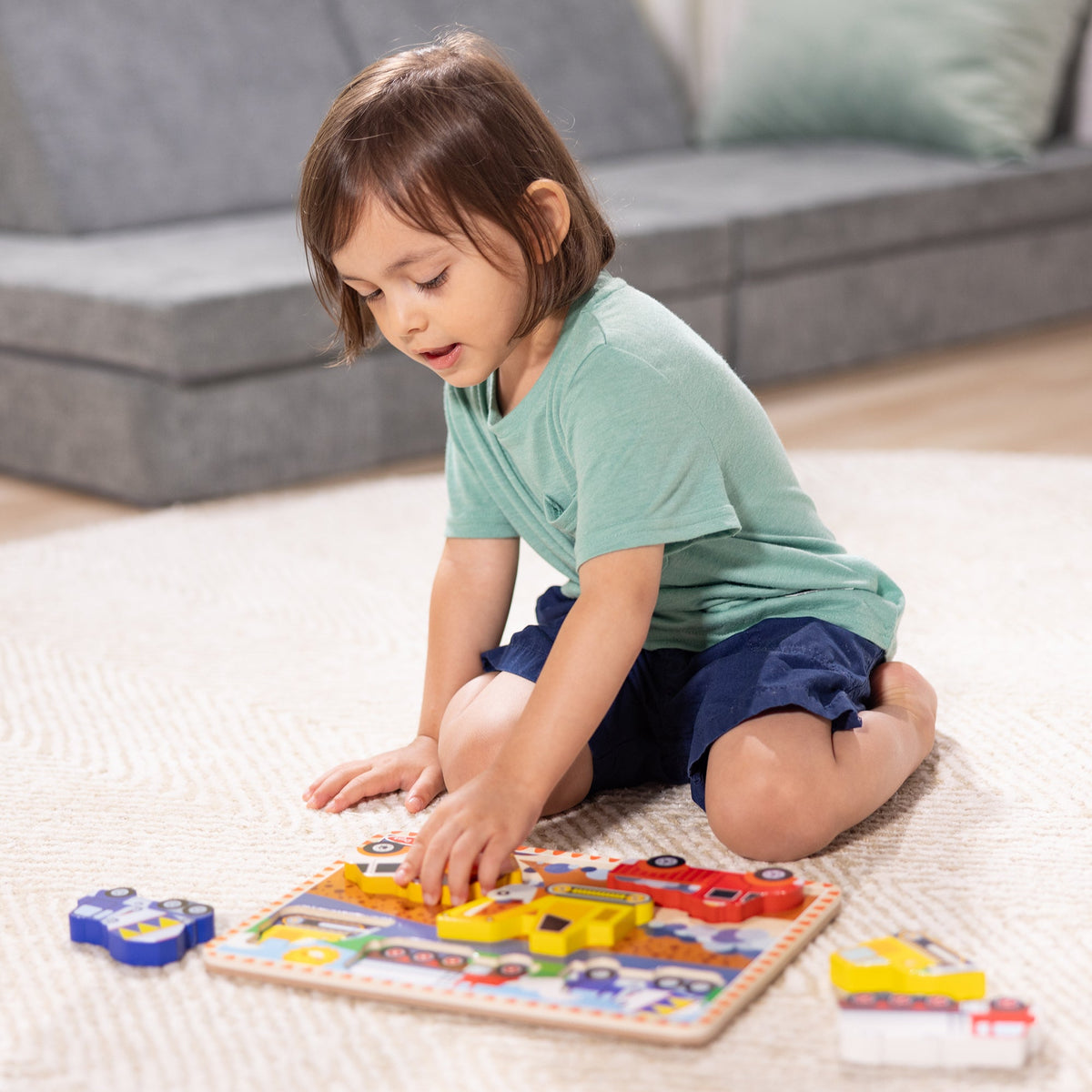 Educational Construction Chunky Puzzle - 6 Pieces