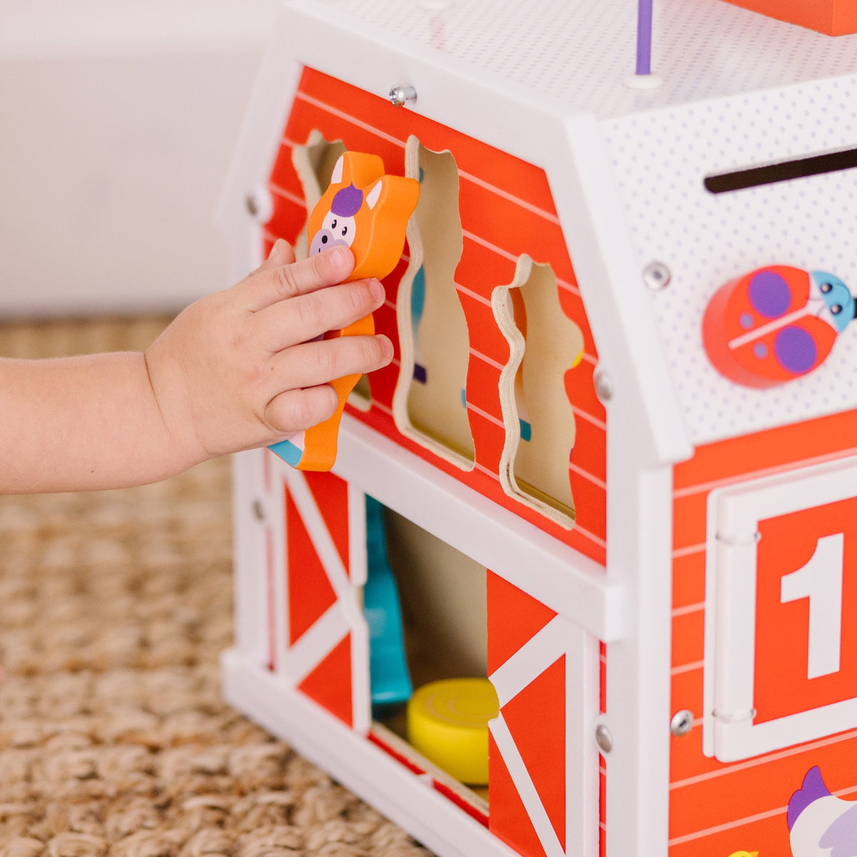 Educational First Play Slide Sort & Roll Activity Barn