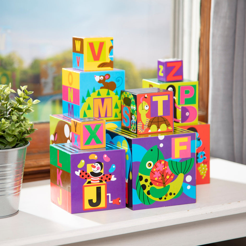 Educational Alphabet Nesting and Stacking Blocks