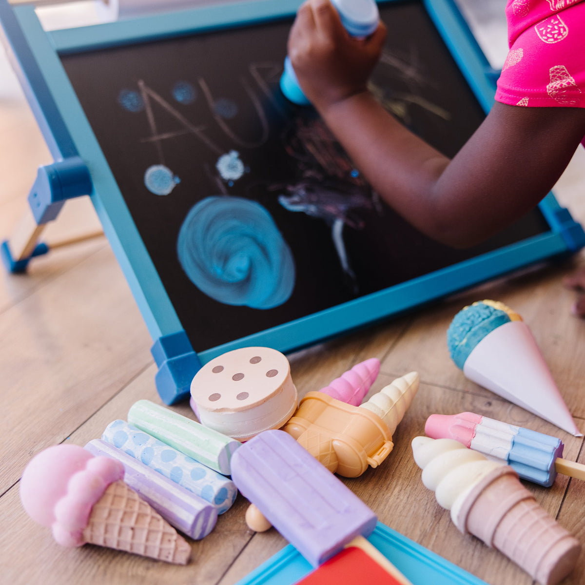 Educational Ice Cream Shop Chalk Play Set