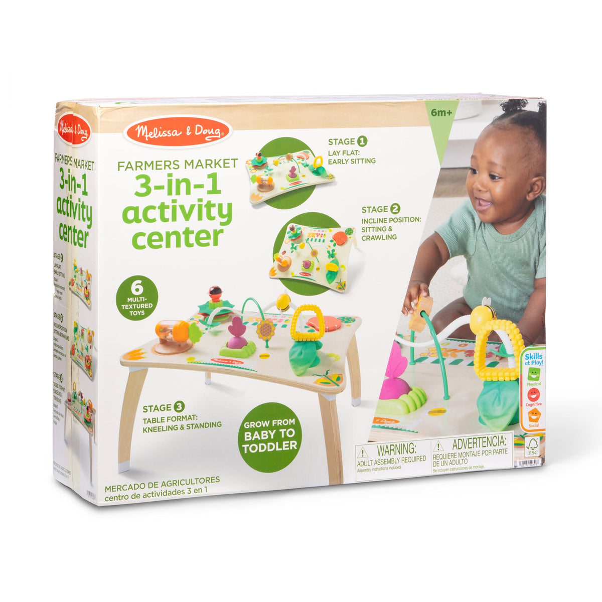 Educational Farmers Market 3 in 1 Activity Center