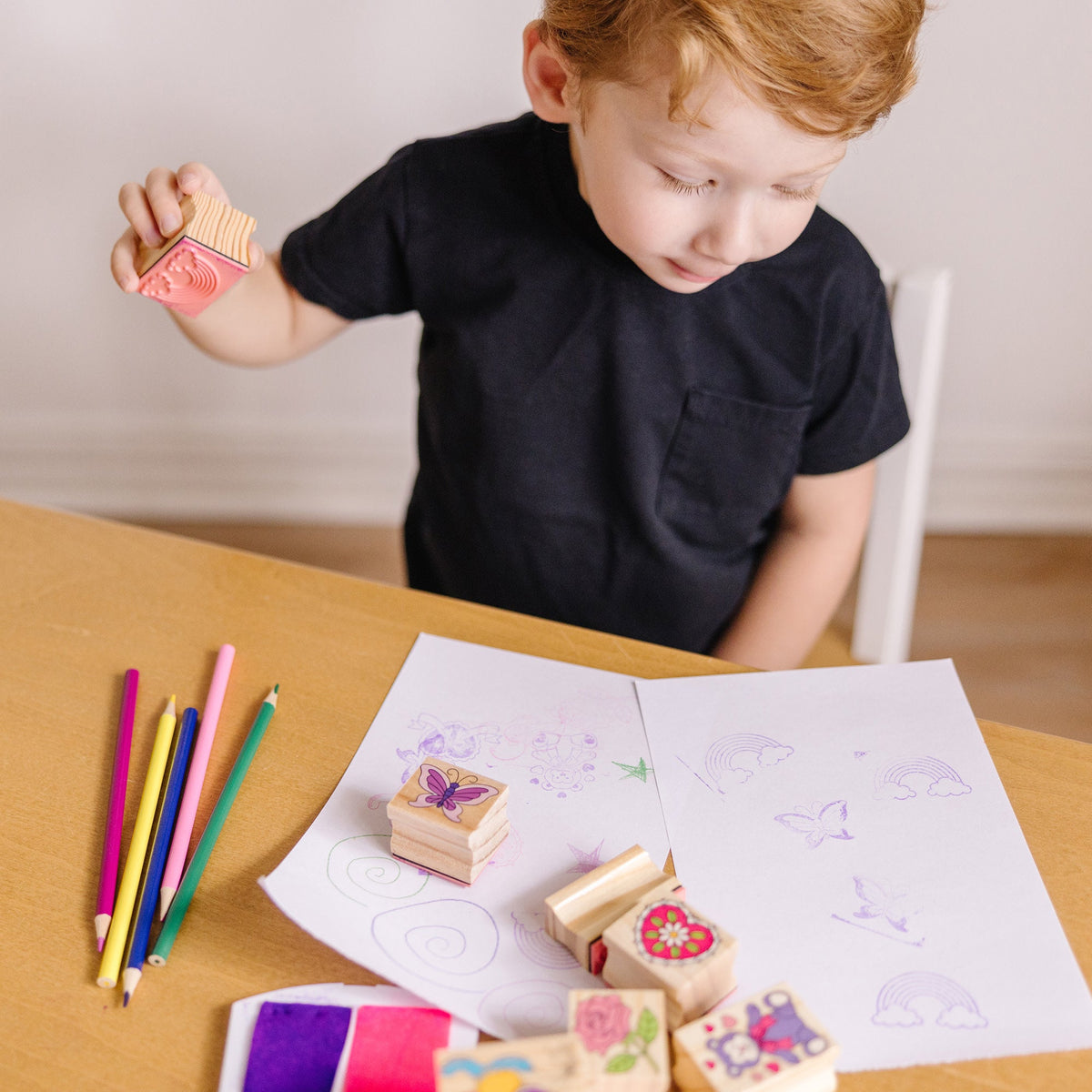 Educational Wooden Stamp Set - Friendship