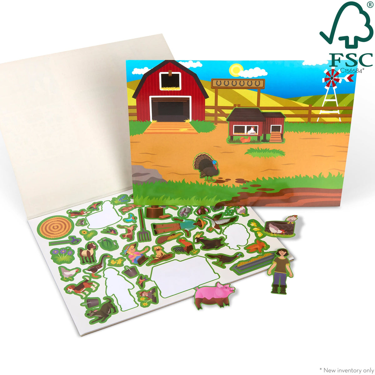 Educational Reusable Sticker Pad - Farm
