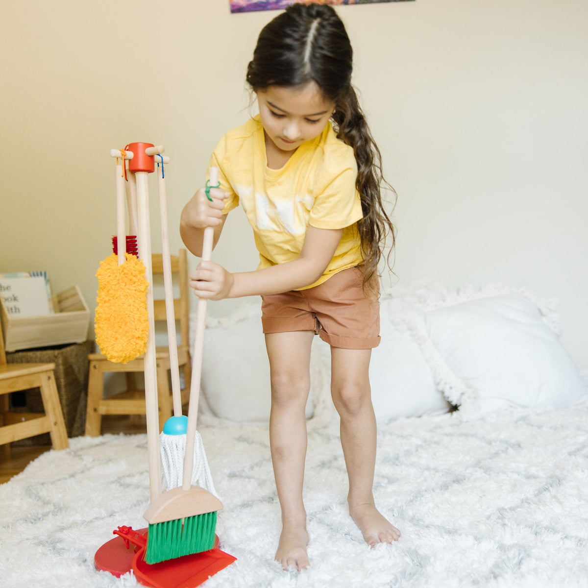 Educational Dust Sweep Mop Cleaning Play Set