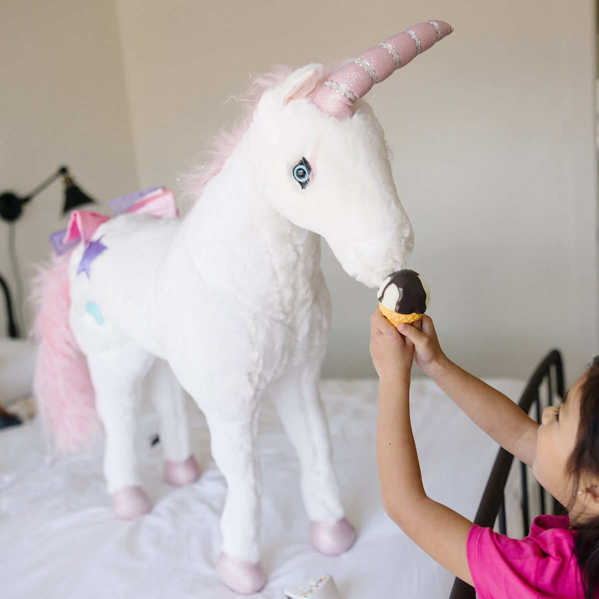 Educational Unicorn Lifelike Plush Stuffed Animal