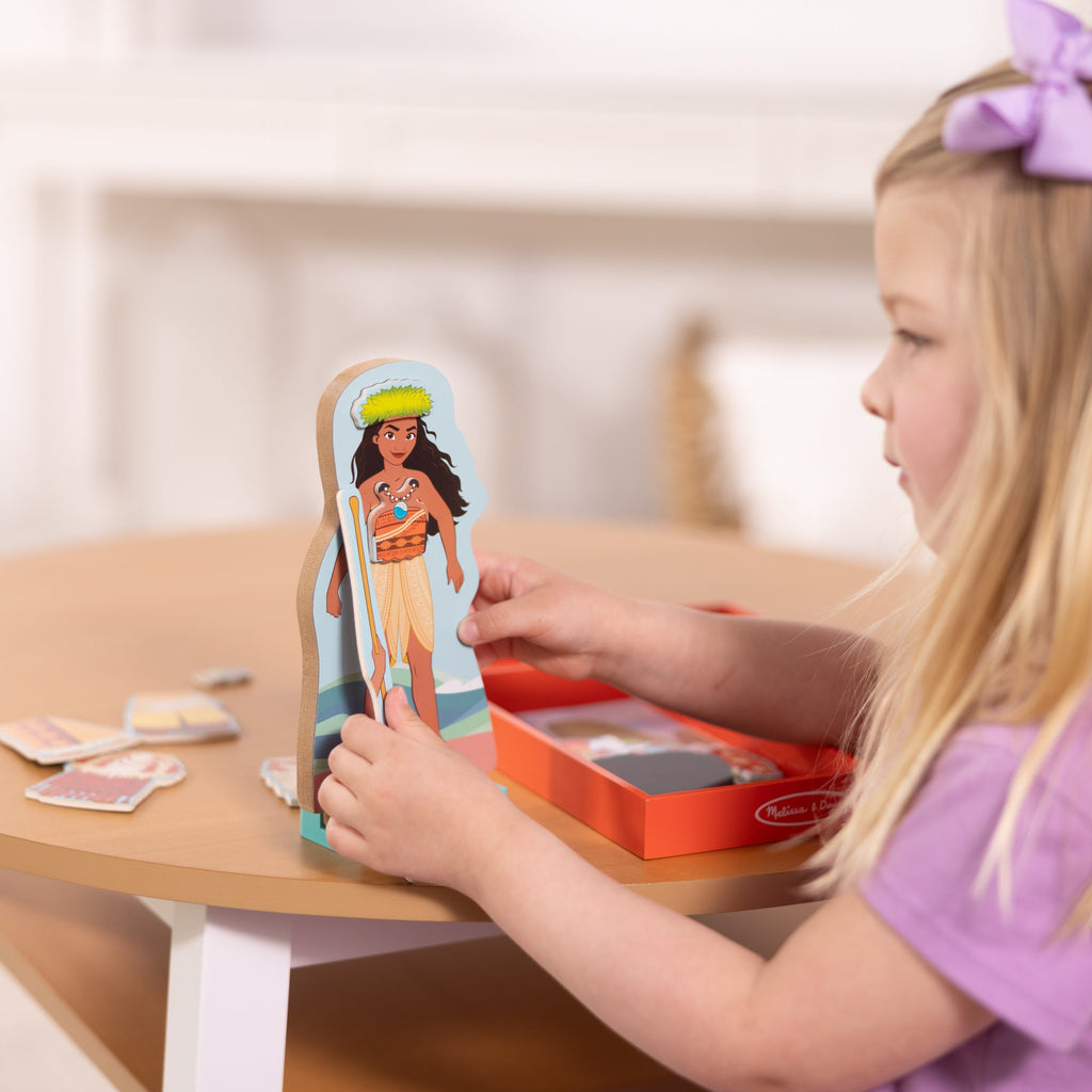 Educational Disney Moana Wooden Magnetic Dress-Up Play Set