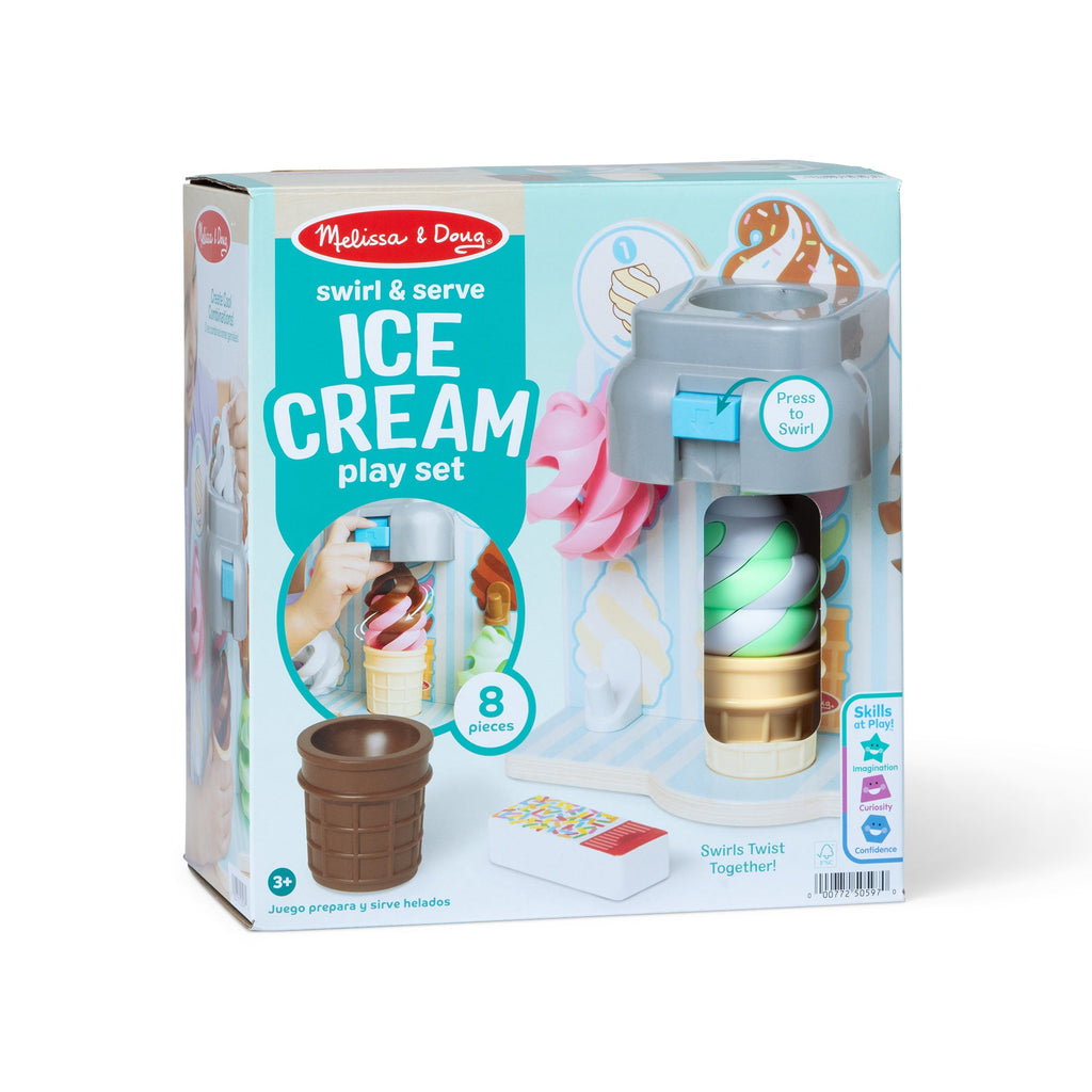 Educational Swirl and Serve Ice Cream Play Set