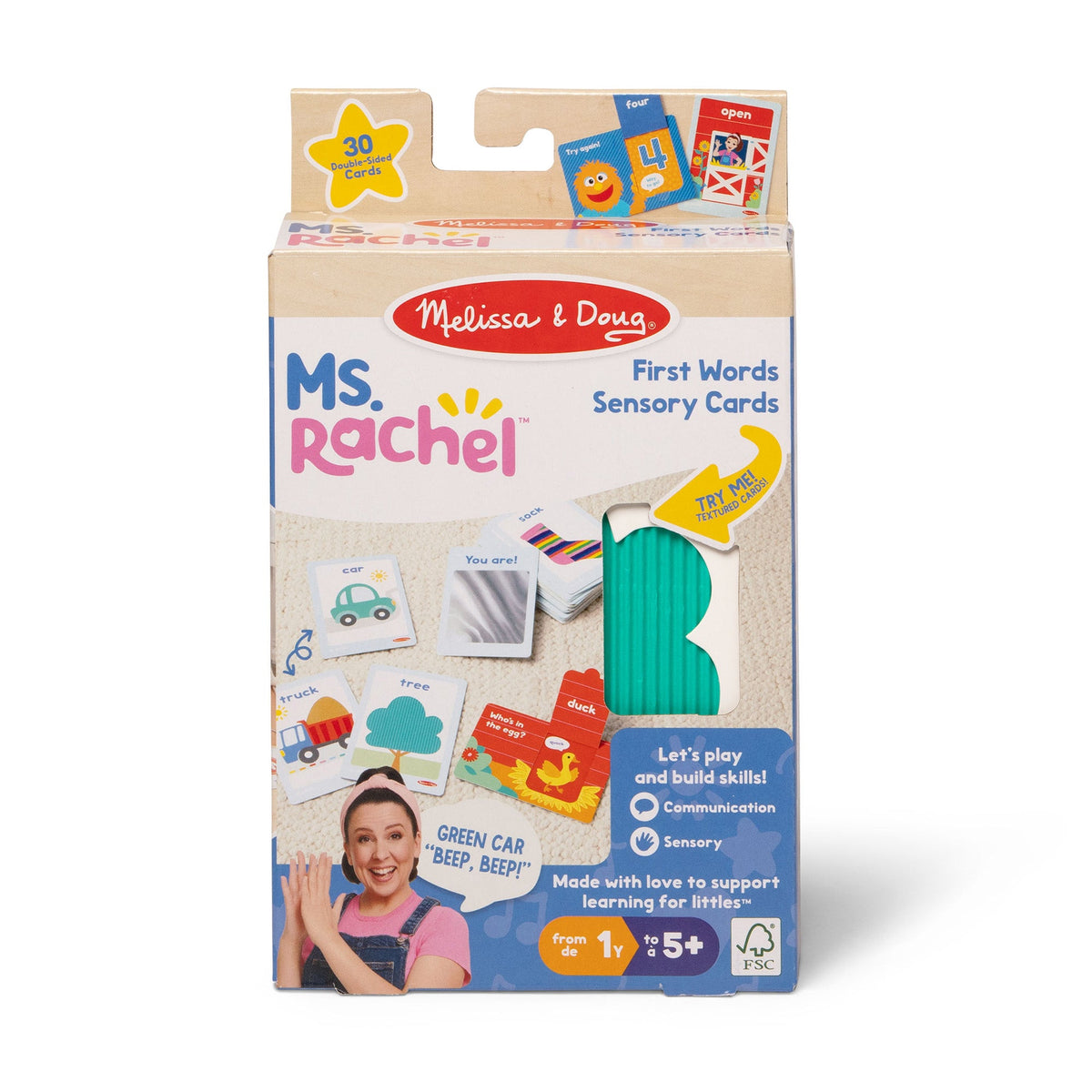 Educational Ms. Rachel First Words Sensory Cards