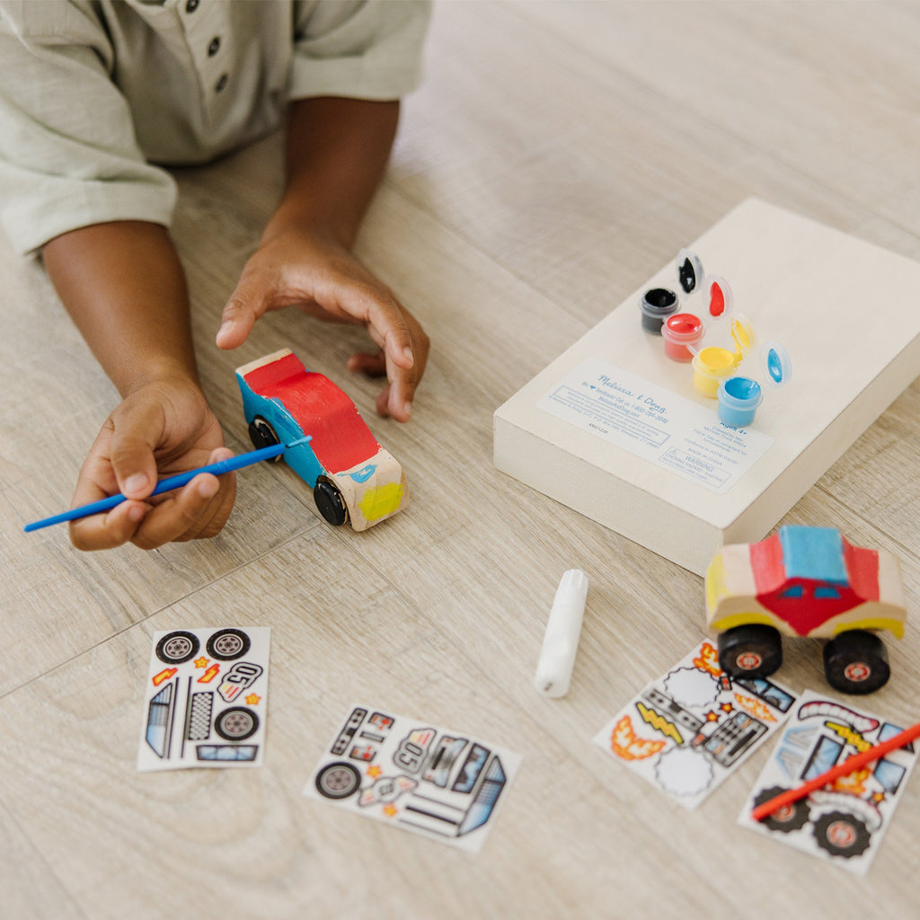 Educational Created By Me Vehicles Craft Kit 2-Pack Race Car & Monster Truck