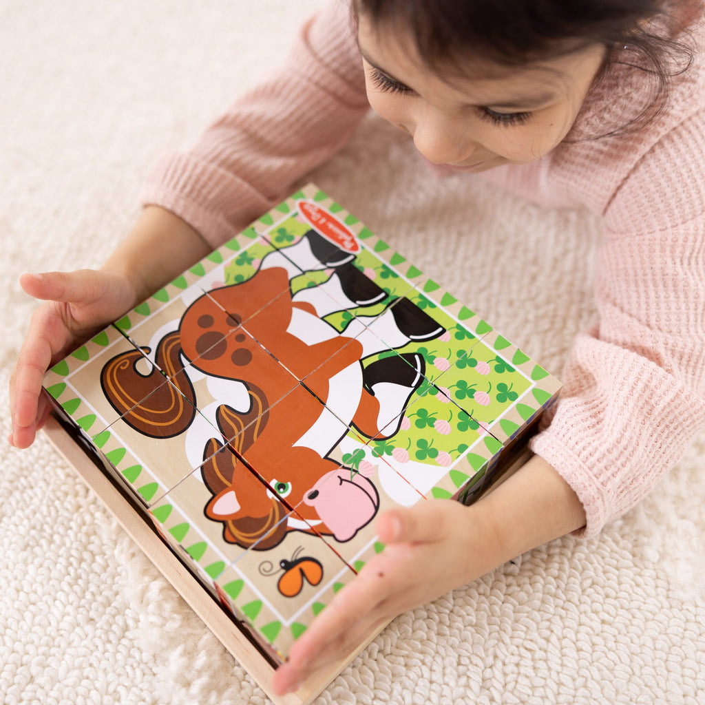 Educational Farm Cube Puzzle - 16 Pieces