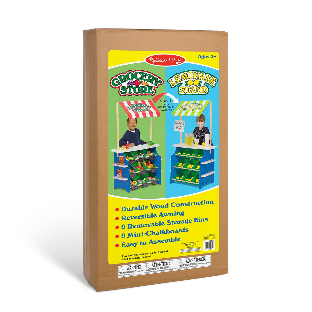 Educational Wooden Grocery Store Lemonade Stand